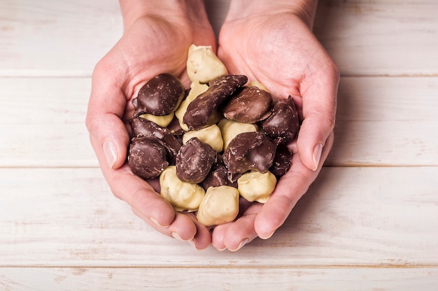 Frutta al cioccolato Caramelle al cioccolato