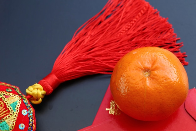 Frutta arancione della decorazione di nuovo anno cinese