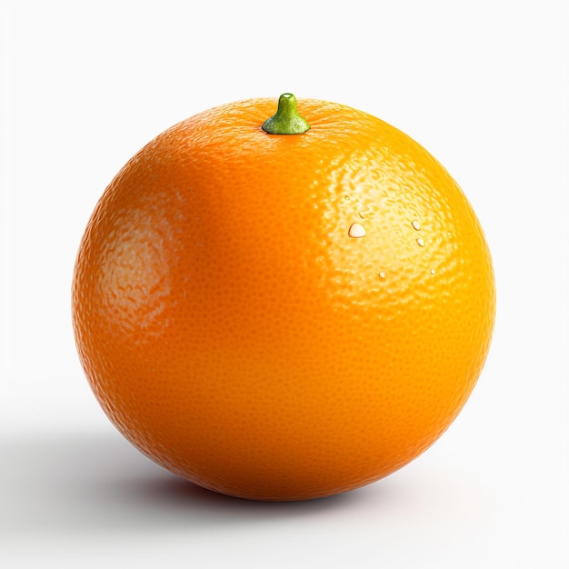 frutta arancione su sfondo bianco