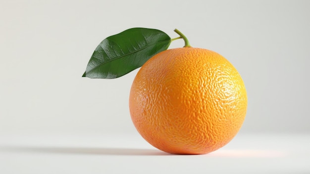 Frutta d'arancia fresca isolata su sfondo bianco