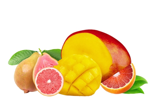 Frutta deliziosa e fresca disposta in modo stupefacente