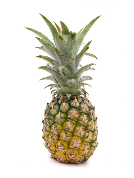 Frutta dell&#39;ananas su una priorità bassa bianca