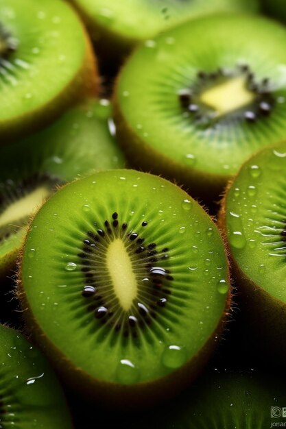 frutta di kiwi dolce immagine sezionata