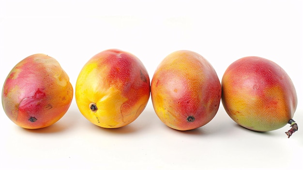 Frutta di mango succosa su uno sfondo bianco