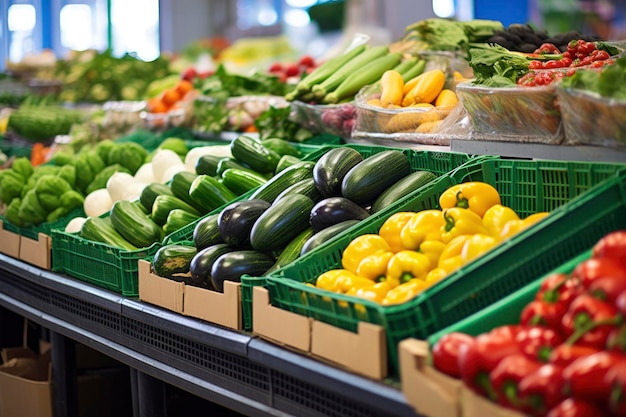 Frutta e verdura al mercato cittadino