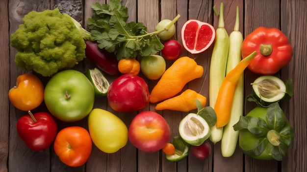 Frutta e verdura salutari e gustose