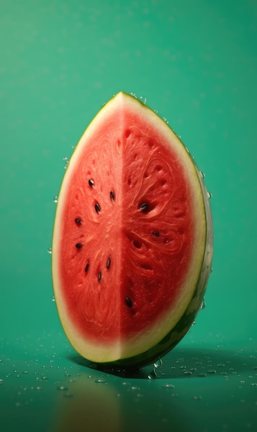 Frutta fresca dell'anguria che vola nel ristorante del fondo dello studio e nel fondo del giardino