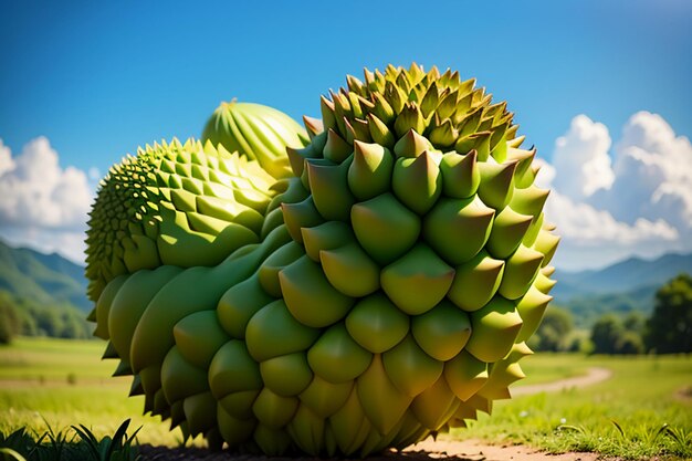 Frutta tropicale durian deliziosa frutta importata straniera costosa carta da parati durian sfondo