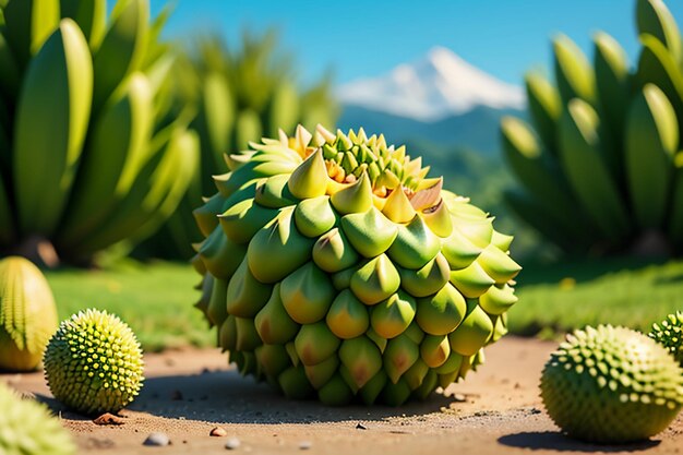 Frutta tropicale durian deliziosa frutta importata straniera costosa carta da parati durian sfondo