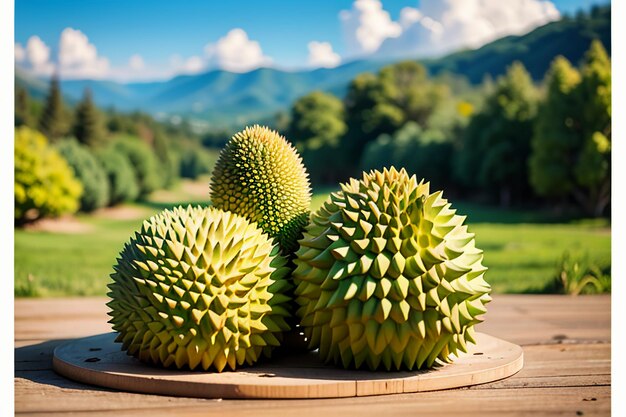 Frutta tropicale durian deliziosa frutta importata straniera costosa carta da parati durian sfondo