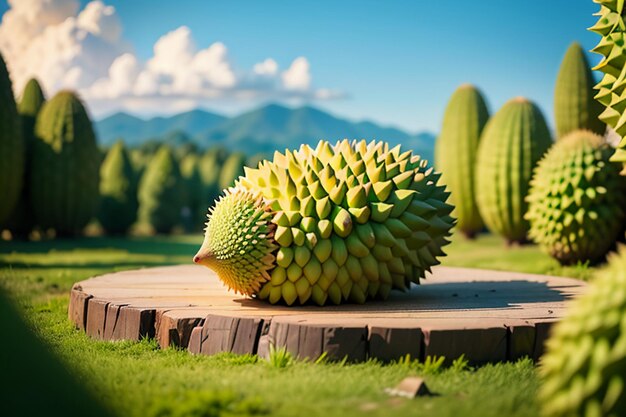 Frutta tropicale durian deliziosa frutta importata straniera costosa carta da parati durian sfondo