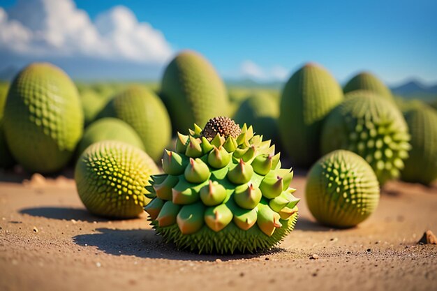 Frutta tropicale durian deliziosa frutta importata straniera costosa carta da parati durian sfondo