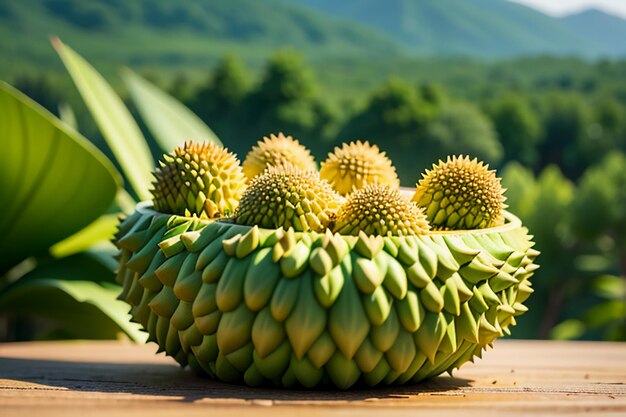 Frutta tropicale durian deliziosa frutta importata straniera costosa carta da parati durian sfondo