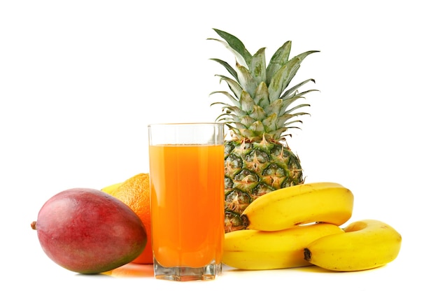 Frutta tropicale fresca e succo