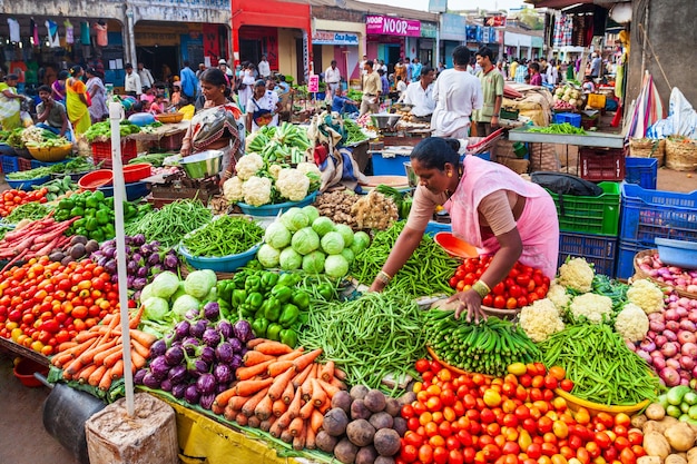 Frutta verdura al mercato India