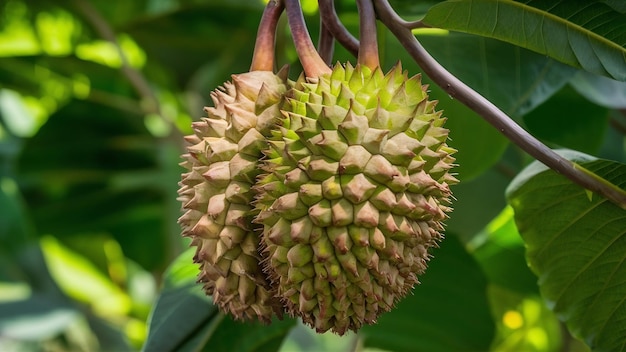 Frutti di durian isolati