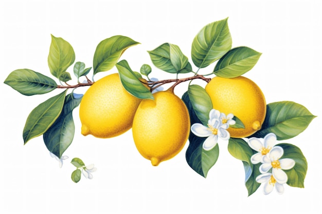 Frutti di limone freschi Ai generativa