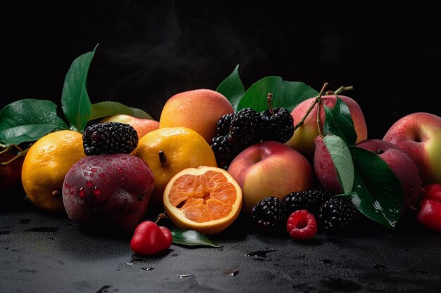Frutti sani con verdura Ai generativa