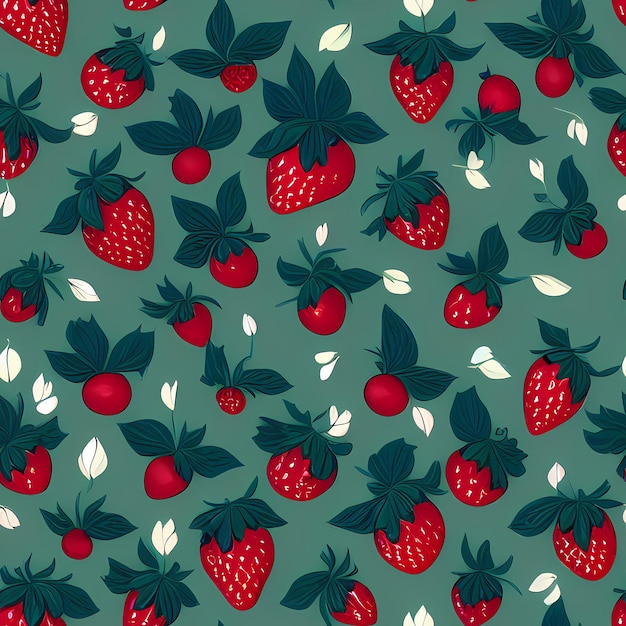 Frutti Seamless Repeat Pattern lascia frutti natura per bambini disegni piante tessuto stampa