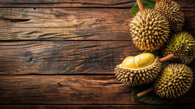 Frutto aperto del durian noto per il suo odore caratteristico