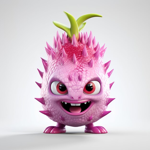 Frutto del drago personaggio di cartoni animati 3D