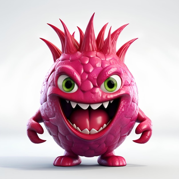 Frutto del drago personaggio di cartoni animati 3D