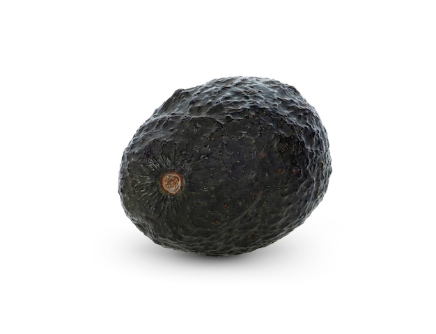 Frutto dell'avocado su bianco