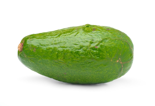 Frutto di avocado isolato su sfondo bianco Tracciato di ritaglio
