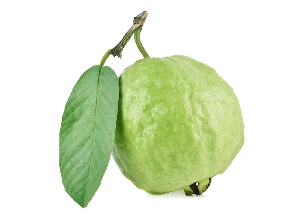 Frutto di guava isolato su sfondo bianco