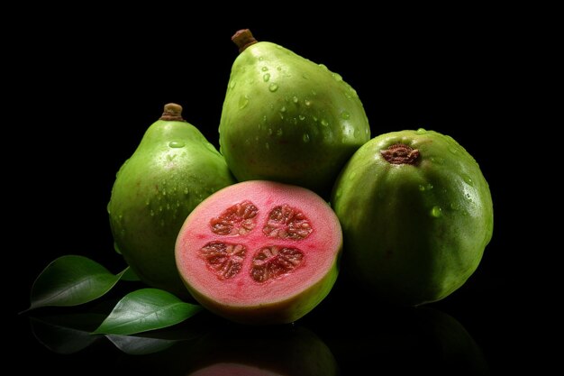 Frutto di guava isolato sullo strato alfa