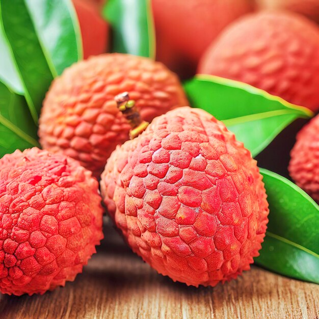 Frutto di litchi asiatico sano maturo