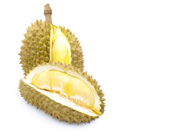 Frutto Durian su bianco