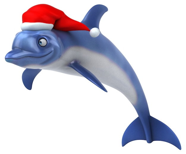 Fun Dolphin - illustrazione 3D