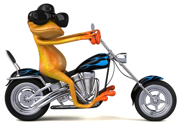 Fun frog - illustrazione 3D