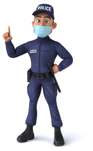 Fun illustration of a Police Officer