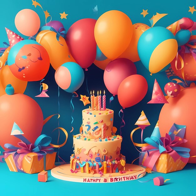 Fun Kids Birthday Background