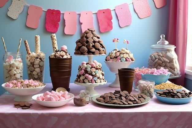 Fun Rocky Road Ice Cream Bar Festa di organizzazione