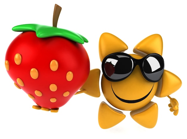 Fun sun personaggio 3d