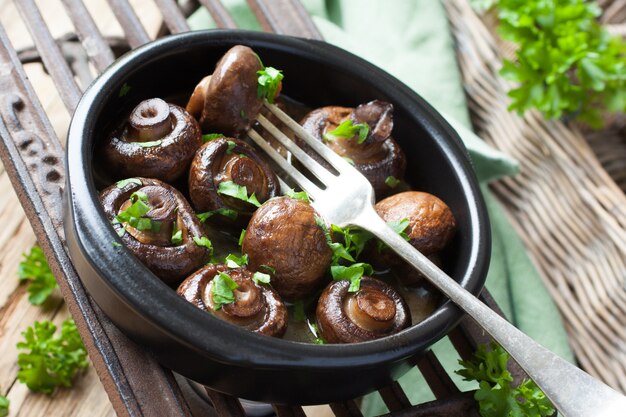 Funghi champignon al forno