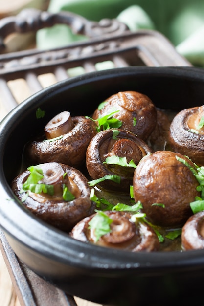 Funghi champignon al forno