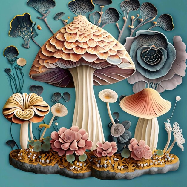 funghi e fiori ernst haeckel maria sibylla merian