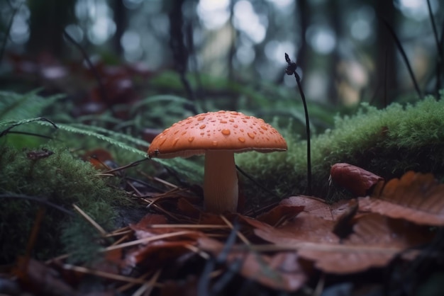 Funghi nel bosco IA generativa