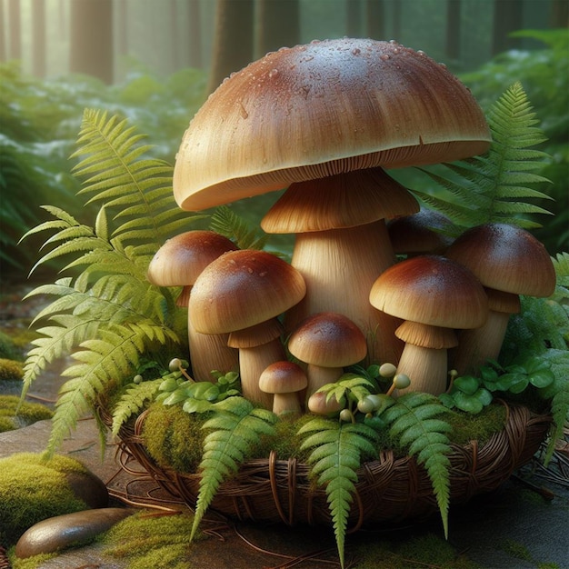Funghi nella foresta