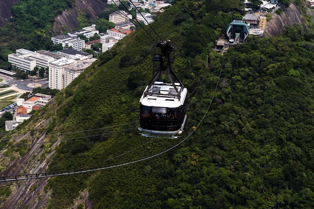 Funivia del Pan di Zucchero che passa per Morro da Urca e Morro do Pan di Zucchero Mattina di sole