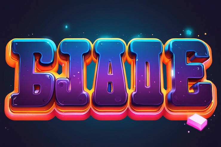 Photo funny game 3d editable text effect