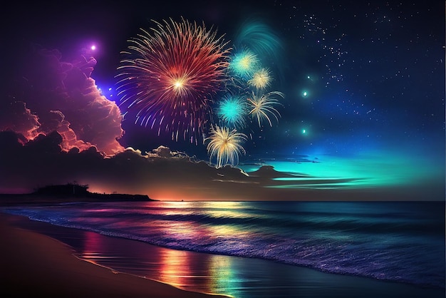 Fuochi d'artificio di Capodanno, Generative Ai