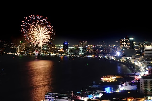 Fuochi d&#39;artificio di Pattaya