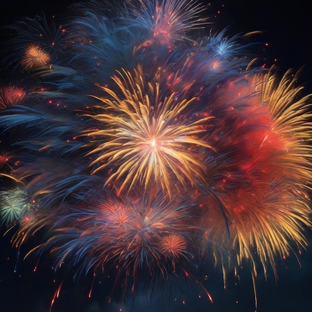 Fuochi d'artificio Pirotecnica Skyrockets Firecrackers Sparklers Luci di celebrazione Pyro display