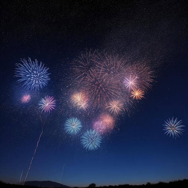 Fuochi d'artificio Pirotecnica Skyrockets Firecrackers Sparklers Luci di celebrazione Pyro display