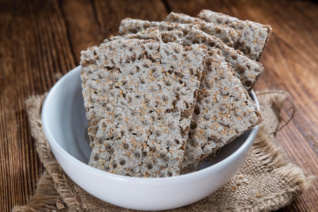 Fuoco selettivo del pane croccante